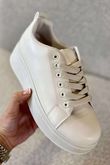 Laundry B Classic Flatform Trainer Stone